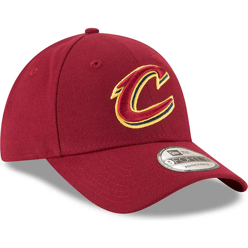 cappelli-curva-rosso-cinghia-regolabile-9forty-the-league-dei-cleveland-cavaliers-nba-di-new-era