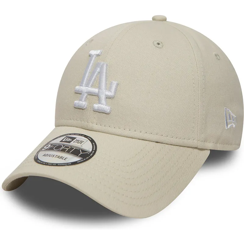 cappelli-curva-bianco-cinghia-regolabile-roto-9forty-essential-dei-los-angeles-dodgers-mlb-di-new-era