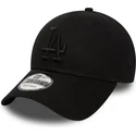 mutzen-gebogen-schwarz-verstellbares-band-9forty-essential-der-los-angeles-dodgers-mlb-von-new-era