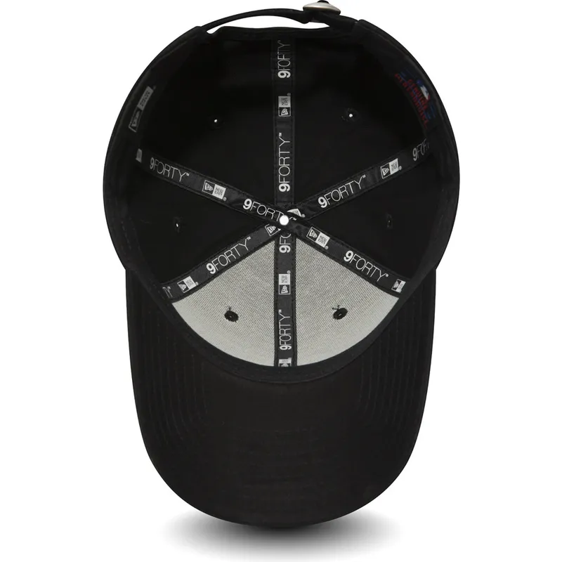 mutzen-gebogen-schwarz-verstellbares-band-9forty-essential-der-los-angeles-dodgers-mlb-von-new-era