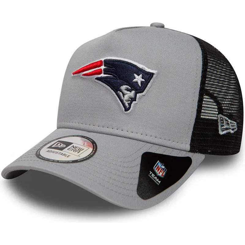 cappelli-curva-grigio-snapback-essential-a-frame-dei-new-england-patriots-nfl-di-new-era