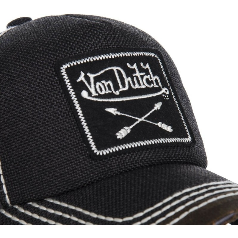 casquette-courbee-noire-ajustable-arrow01-von-dutch