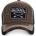 cappello-curvo-marrone-regolabile-arrow02-di-von-dutch