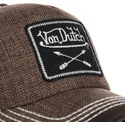 cappello-curvo-marrone-regolabile-arrow02-di-von-dutch
