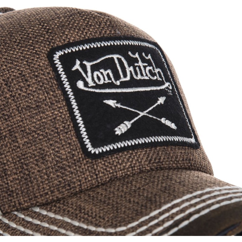 von-dutch-curved-brim-arrow02-adjustable-cap-braun