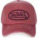 cappello-curvo-rosso-regolabile-bob04-di-von-dutch