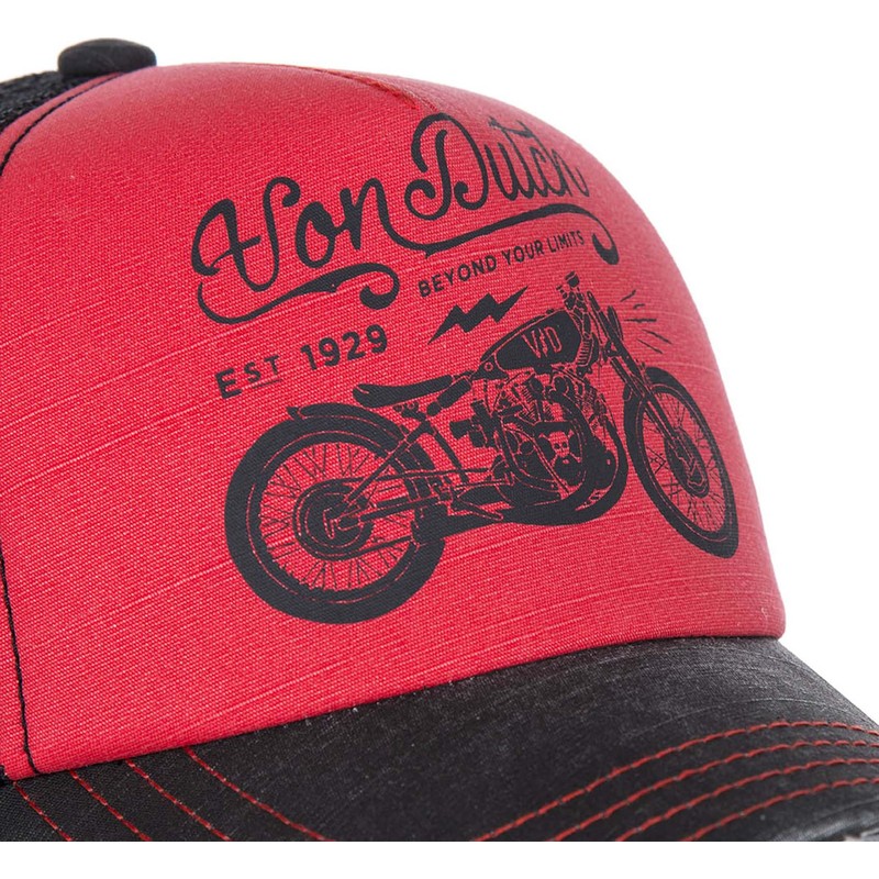 von-dutch-curved-brim-crew3-adjustable-cap-rot-und-schwarz