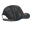 cappellino-curvo-blu-effetto-jeans-regolabile-donald03-di-von-dutch