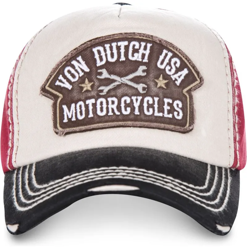 cappelli-curva-bianco-cinghia-regolabile-di-von-dutch