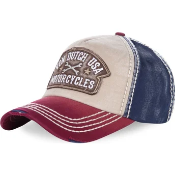 Cappello curvo bianco cinghia regolabile DYLAN02 di Von Dutch