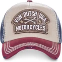 cappello-con-visiera-curva-bianco-blu-e-rosso-regolabile-dylan02-di-von-dutch