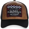 von-dutch-grl2-braune-und-schwarze-trucker-kappe