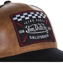 von-dutch-grl2-braune-und-schwarze-trucker-kappe