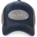 von-dutch-curved-brim-ilan01-adjustable-cap-marineblau-und-grau