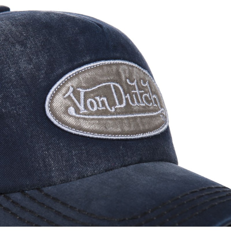 von-dutch-curved-brim-ilan01-adjustable-cap-marineblau-und-grau