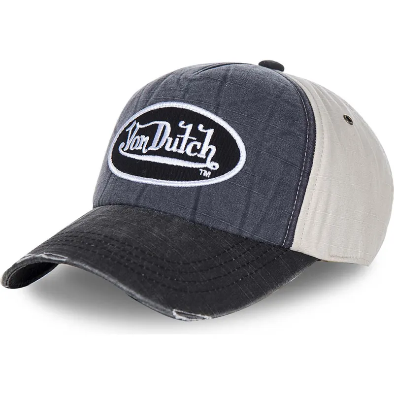 cappellino-curvo-blu-marino-e-bianco-regolabile-jack7-di-von-dutch