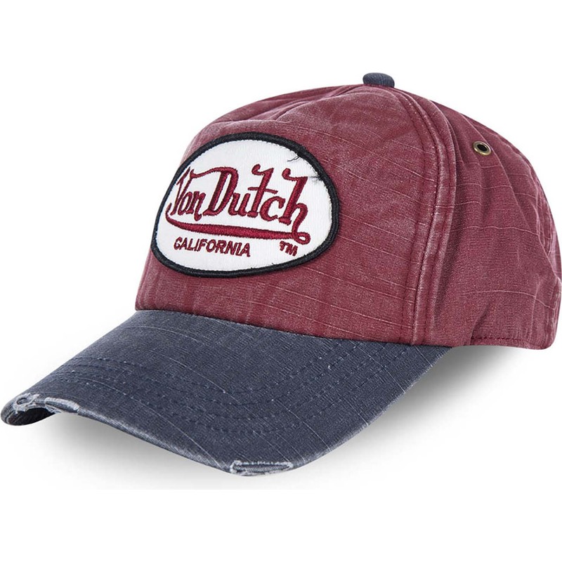 von-dutch-curved-brim-jackrb-adjustable-cap-rot-und-blau