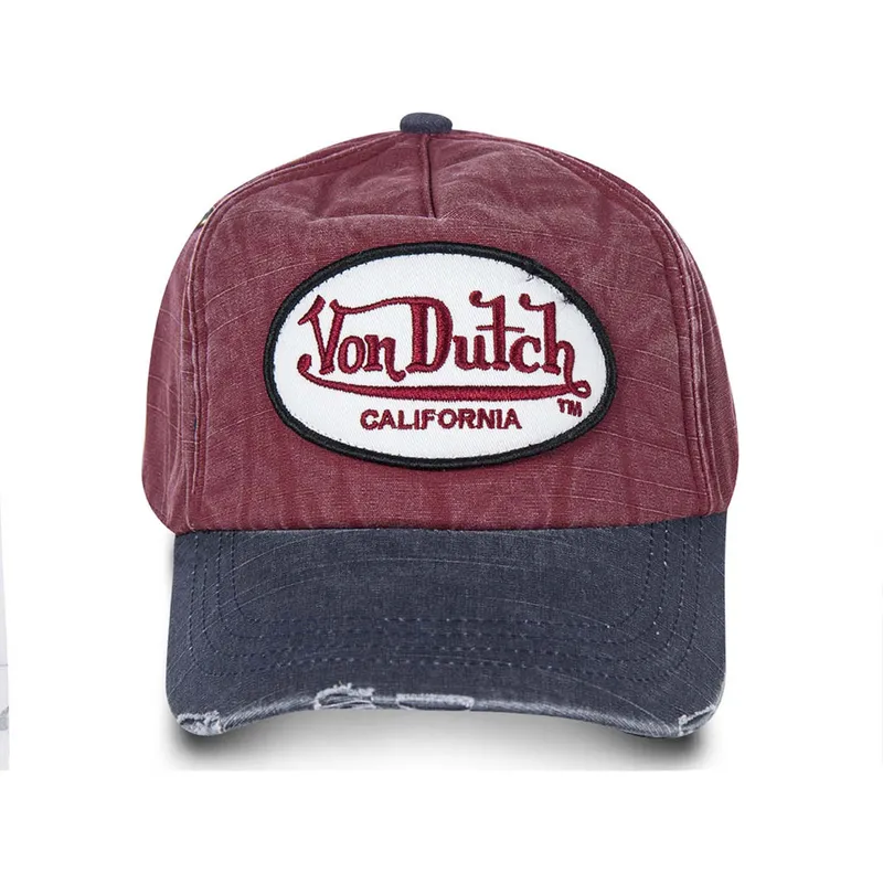 cappelli-curva-rosso-cinghia-regolabile-di-von-dutch