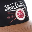 von-dutch-pin-schwarze-und-braune-trucker-kappe