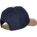 von-dutch-curved-brim-shane-adjustable-cap-marineblau-und-braun