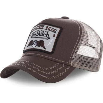 Gorra trucker marrón SQUARE2B de Von Dutch