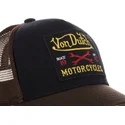 cappello-trucker-nero-e-marrone-square10-di-von-dutch