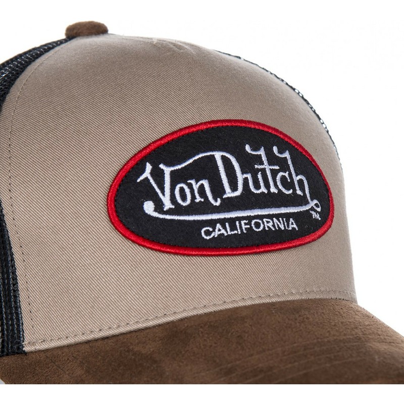 von-dutch-suede-trucker-cap-beige