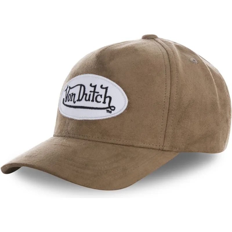 cappelli-curva-marrone-cinghia-regolabile-di-von-dutch