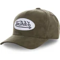 cappello-curvo-verde-regolabile-suede6-di-von-dutch