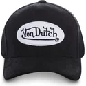 cappellino-curvo-nero-regolabile-suede7-di-von-dutch