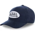 cappellino-curvo-blu-navy-regolabile-suede8-di-von-dutch