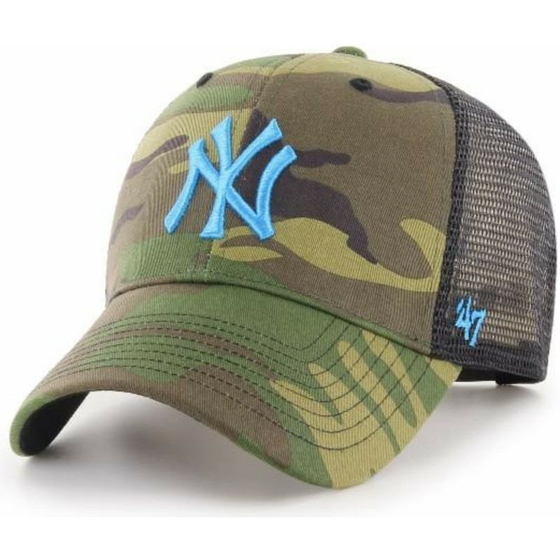 47-brand-blaues-logo-new-york-yankees-mlb-mvp-branson-trucker-cap-camo
