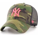 cappelli-curva-mimetizzazione-snapback-rosa-dei-new-york-yankees-mlb-di-47-brand