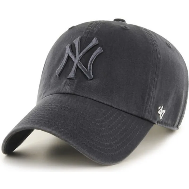 cappelli-curva-grigio-cinghia-regolabile-dei-new-york-yankees-mlb-di-47-brand cappelli-curva-grigio-cinghia-regolabile-dei-new-york-yankees-mlb-di-47-brand