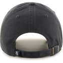 47-brand-curved-brim-dark-graues-logo-new-york-yankees-mlb-clean-up-cap-dunkelgrau