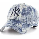 cappellino-curvo-blu-con-logo-blu-dei-new-york-yankees-mlb-clean-up-splat-di-47-brand