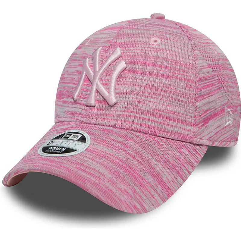 cappellino-curvo-rosa-regolabile-con-logo-rosa-dei-new-york-yankees-mlb-9forty-engineered-fit-di-new-era