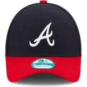 wyginieta-czapka-ciemnoniebieska-i-czerwona-z-regulacja-9forty-the-league-atlanta-braves-mlb-new-era