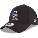 cappellino-curvo-nero-regolabile-9forty-the-league-dei-colorado-rockies-mlb-di-new-era