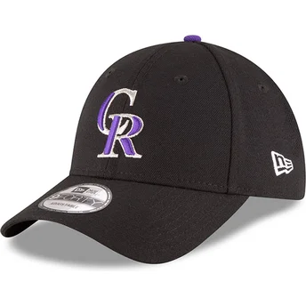 Mützen gebogen schwarz verstellbares band 9FORTY The League der Colorado Rockies MLB von New Era