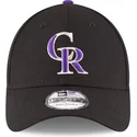 cappellino-curvo-nero-regolabile-9forty-the-league-dei-colorado-rockies-mlb-di-new-era