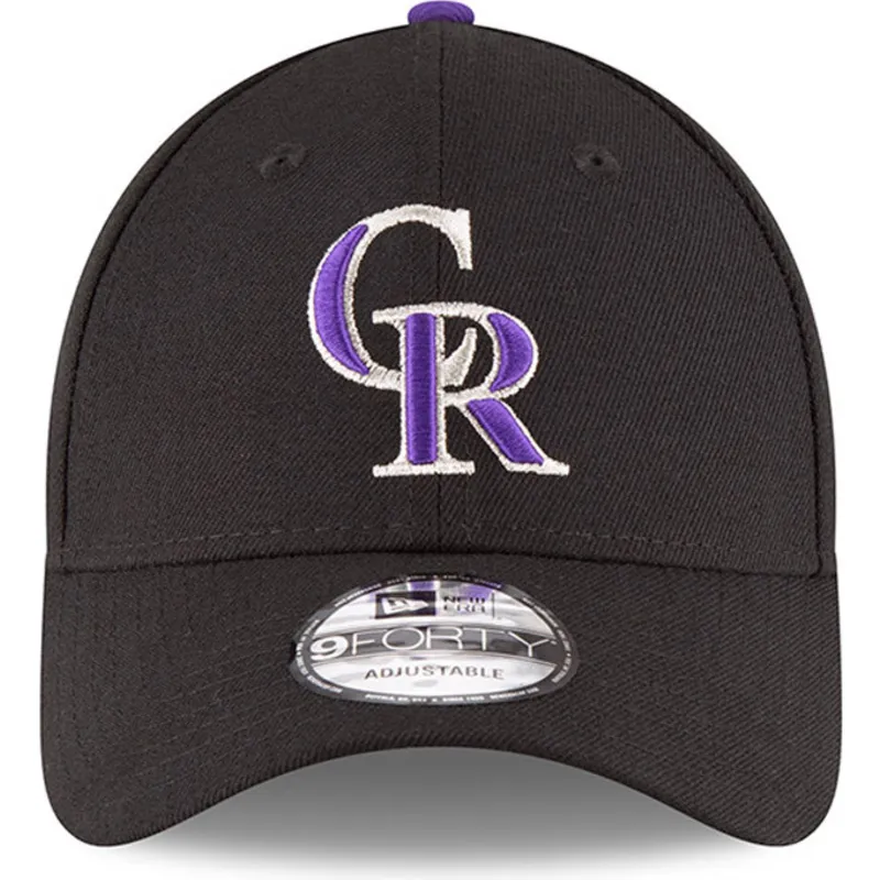 cappellino-curvo-nero-regolabile-9forty-the-league-di-colorado-rockies-mlb-di-new-era