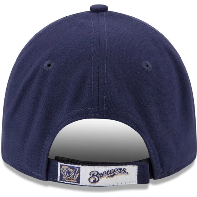 mutzen-gebogen-marineblau-verstellbares-band-9forty-the-league-der-milwaukee-brewers-mlb-von-new-era