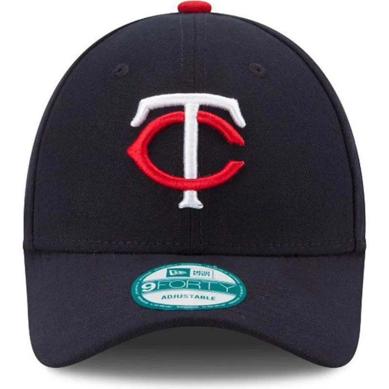 cappelli-curva-blu-marino-cinghia-regolabile-9forty-the-league-dei-minnesota-twins-mlb-di-new-era