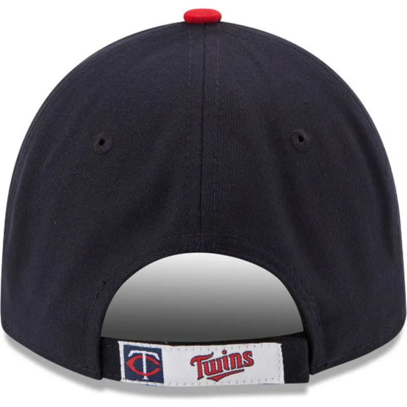 cappelli-curva-blu-marino-cinghia-regolabile-9forty-the-league-dei-minnesota-twins-mlb-di-new-era