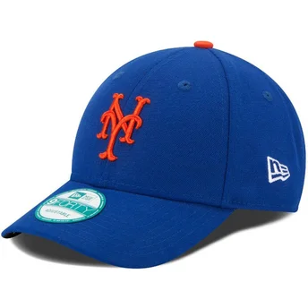 Wyginięta czapka niebieska z regulacją 9FORTY The League New York Mets MLB New Era