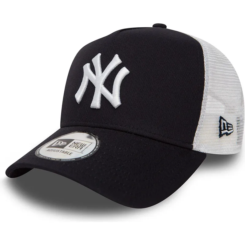 truckerkeps-marinbla-clean-a-frame-2-fran-new-york-yankees-mlb-av-new-era