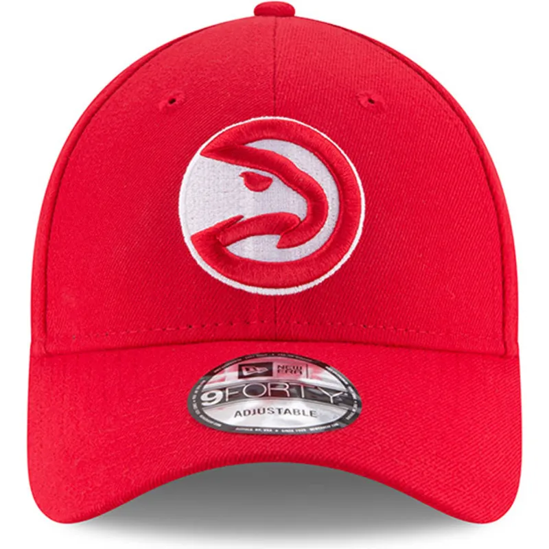 cappelli-curva-rosso-cinghia-regolabile-9forty-the-league-dei-atlanta-hawks-nba-di-new-era