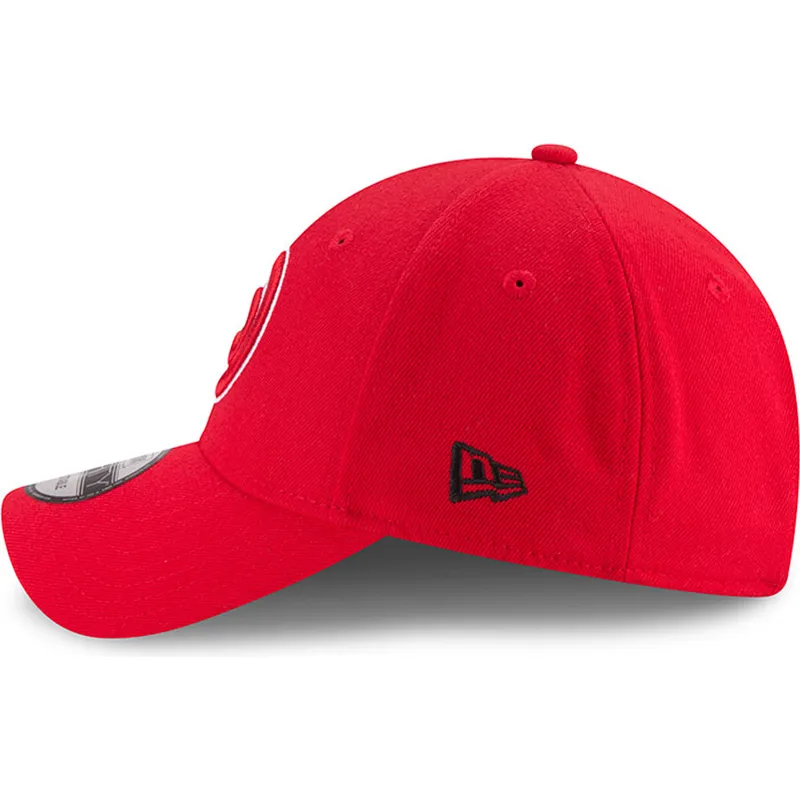 cappelli-curva-rosso-cinghia-regolabile-9forty-the-league-dei-atlanta-hawks-nba-di-new-era