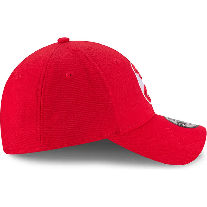 cappelli-curva-rosso-cinghia-regolabile-9forty-the-league-dei-atlanta-hawks-nba-di-new-era